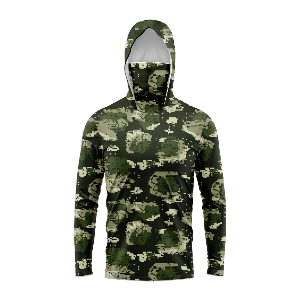 Camisa de pesca masculina com  - Fishing Shirt Uv Protection avaliação e preço