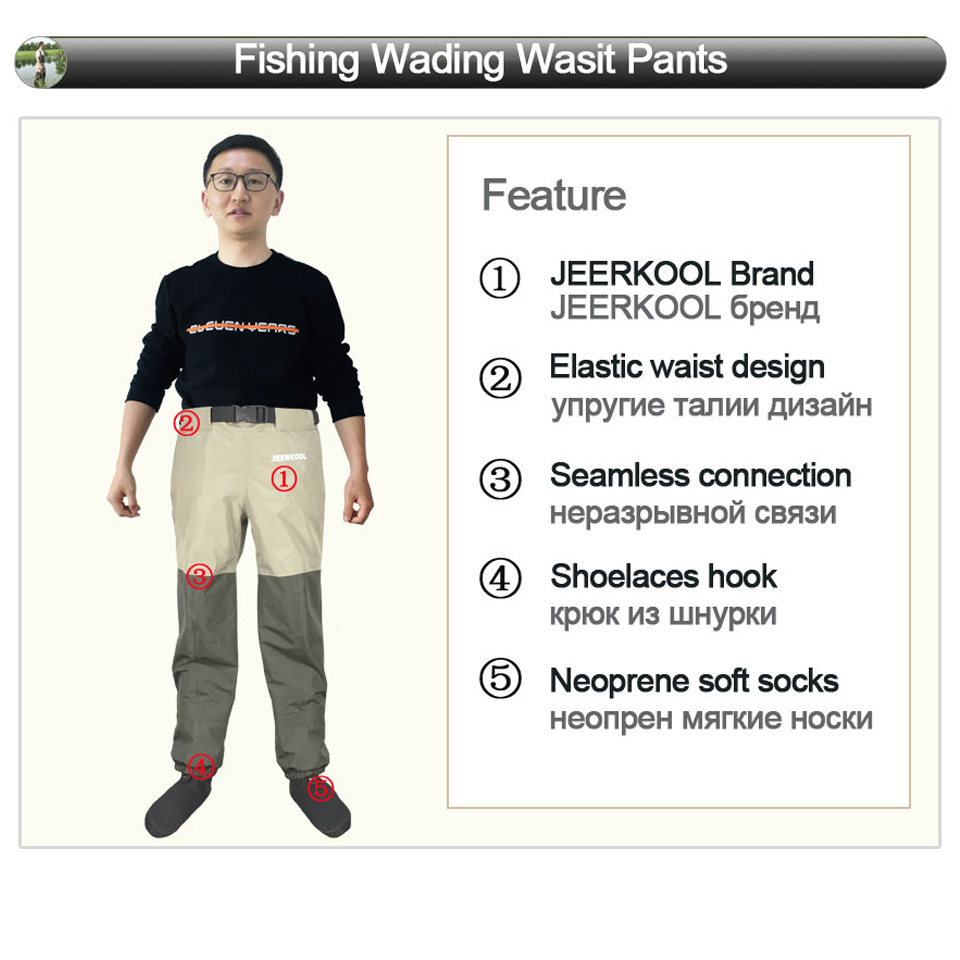 Waders de pesca com mosca calç - Fishing Waders avaliação e preço
